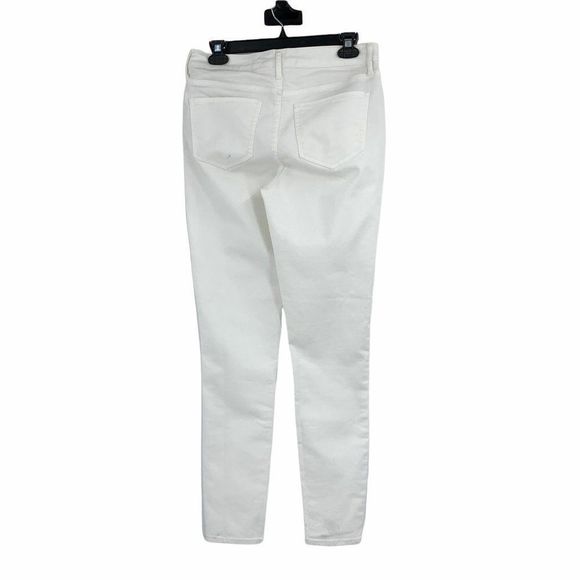 Women's Old Navy Jeans 9738 Sz 6 White Denim Super - Picture 6 of 10